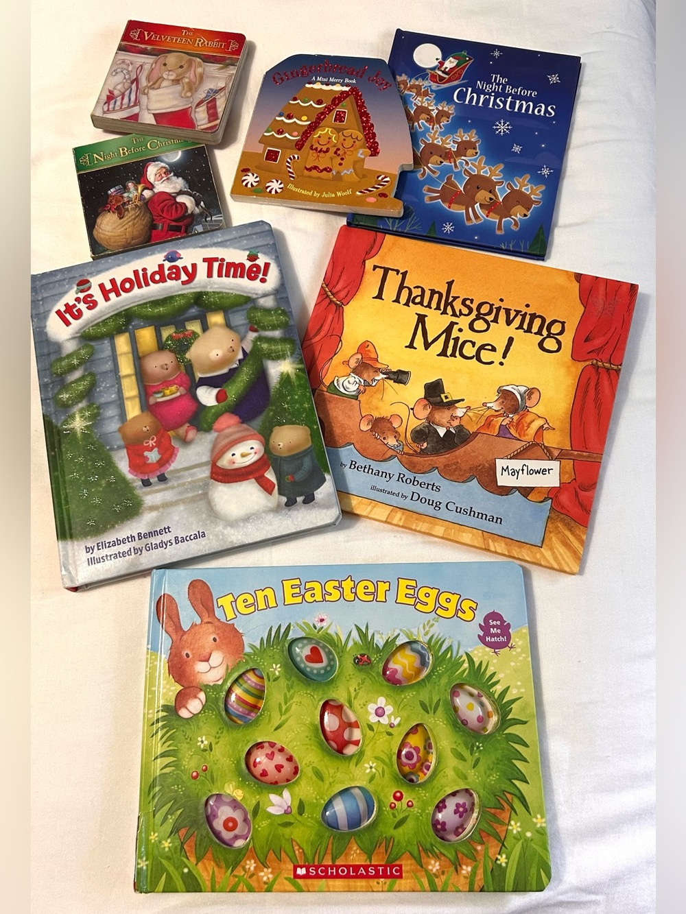 Board Book Bundle 7 Books! - Classic Holiday Kids Picture Board Books